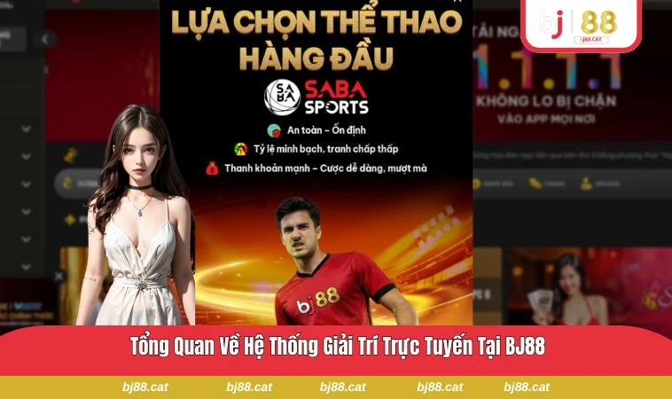 Giao diện trang chủ của nền tảng hiển thị các danh mục chính