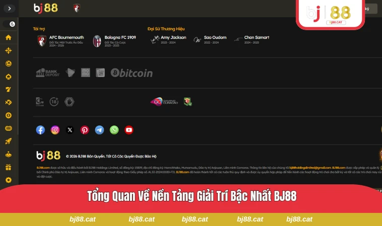 Giao diện tổng quan trang chủ BJ88 với bố cục rõ ràng