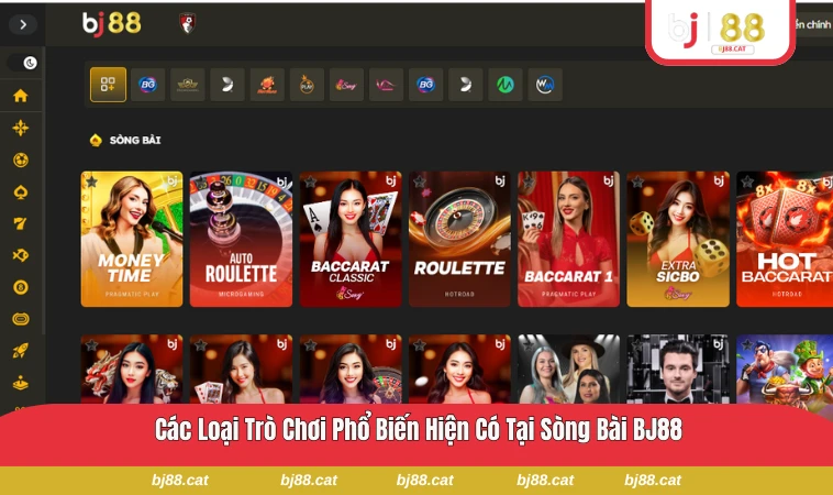 Các trò chơi đa dạng tại sòng bài của BJ88 từ casino đến mini game